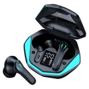 Fone de Ouvido Casenn G9S Bluetooth TWS Gamer Preto com Microfone e LED - Imagem 1