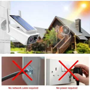 Câmera Ip Bullet Segurança Wifi Ip66 Energia Solar Full Hd Cor Branco - Imagem 3