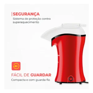 Pipoqueira Popflix Mondial Vermelho1200W PP-03 - Imagem 5