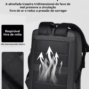 Mochila Dos Homens Com Faixa Impermeável Para Expansão - Imagem 6