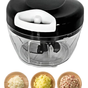 Mini Processador E Triturador De Alimentos Alho Cebola 500ml - Imagem 1