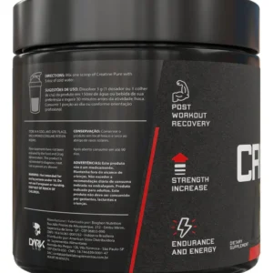 Creatina Monohidratada em Pote 300g 100% Pura Dark Lab - Imagem 4