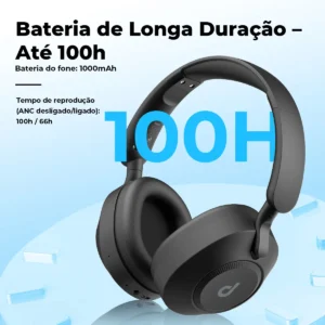 Headphone Dapon H02D Pro ANC Over Ear Bluetooth 6.0 Cancelamento De Ruído Cor Preto - Imagem 4