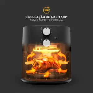 Fritadeira Elétrica Air Fryer Wap Wafg2s 5 Litros Com Revestimento Antiaderente 1500w 220v - Imagem 5