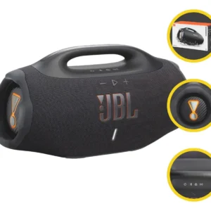 Caixa de Som Bluetooth Boombox 4 JBL, com AI Sound Boost, até 34h de bateria, IP68 e Áudio Lossless – Preta - Imagem 1