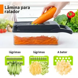 Cortador Alimentos Ralador Para Cozinha 16 Em 1 Fatiador - Imagem 3