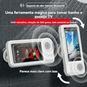 Alto-falante Banheiro Bluetooth Resistente À Água E Suporte - Imagem 6