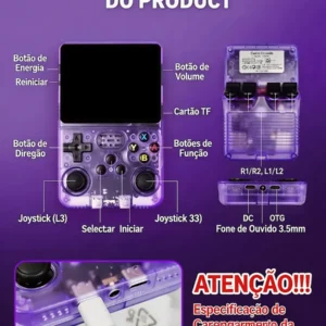 Console Portátil Retro R36s Tela Ips 3.5 3000mah - Imagem 8