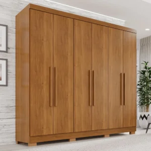 Guarda-roupa Casal 6 Portas 2 Gavetas França Wt - Imagem 2
