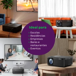 Projetor Full HD 5200 Lúmens PFL5211 Intelbras Preto - Imagem 4