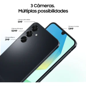 Celular Samsung Galaxy A16 128gb 4gb Ram Câmera 50mp Tela 6.7 Nfc Preto - Imagem 8