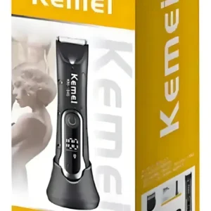 Aparador de Pelos Kemei KM-1845 Prova D'Água Sem Fio Preto - Imagem 2