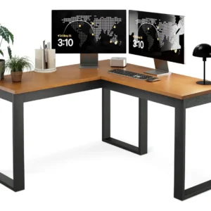 Mesa Escrivaninha Em L Para Pc De Canto Berlim Para Computador Mesa para Escritorio Home Office Estudo Trabalho Gamer Maxi do Brasil Cinamomo Preta Preto/canela - Imagem 3