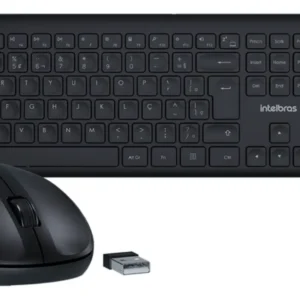 Kit Teclado e Mouse Sem Fio CSI50, 2.4GHz, ABNT2, Preto Intelbras - Imagem 1
