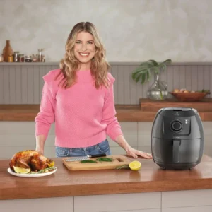 Air Fryer Fritadeira Sem Óleo Elétrica Electrolux 6,5l Family Cesto Removível Com Timer 1700w De Potência Eaf50 Grafite Efficient Por Rita Lobo - Imagem 7