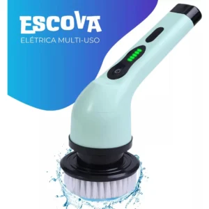 Escova De Limpeza MOP Elétrica 9 Em 1 Multifuncional Giratória Recarregável Cozinha Banheiro Esfregão Multiuso Rotatória Magica 360° Sem Fio Marca POP Imports - Imagem 6