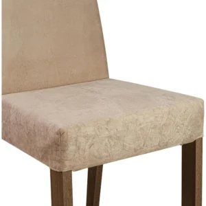 Sala Jantar Madesa Evelin Mesa Tampo Vidro Com 4 Cadeiras Cor Rustic/Crema/Imperial Desenho do tecido das cadeiras Liso - Imagem 7