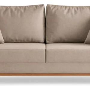 Sofá 3 Lugares Beny 180cm Retratil Moderno Sala Estar Luxo Puff Poltrona Pufe - Imagem 3