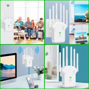 Repetidor WiFi Titanis 2.4GHz 6 Antenas Alta Estabilidade e Alcance - Imagem 6