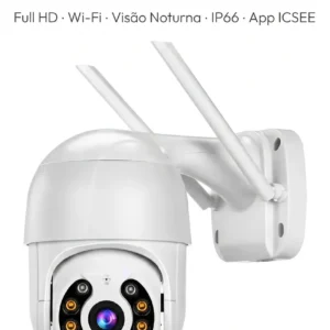 Kit Com 3 Câmeras De Segurança Ip Wifi A8 Full Hd Icsee Ptz 355° Com Visão Noturna Áudio Bidirecional Ip66 Monitoramento Remoto Para Celular Android E iPhone - Imagem 3