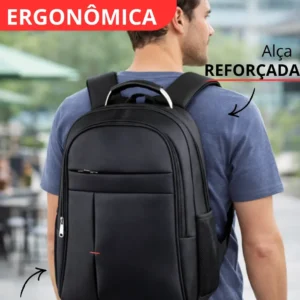 Mochila Masculina Grande Notebook Impermeável Reforçada - Imagem 7