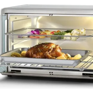 Forno E Fritadeira Sem Óleo Oster 42l French Door 2 Em 1 Cor Prateado - Imagem 6