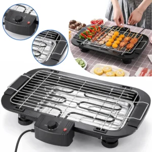 Churrasqueira Elétrica Grande Steak Grill Para Apartamento 220v Sem Fumaça Preto - Aero Home - Imagem 1
