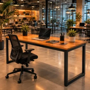 Mesa Gamer Industrial 150cm Para Setup E Escritório - Imagem 8