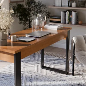 Mesa Escrivaninha Para Escritório Com Gaveta Estilo Industrial Web Home Móveis - Imagem 3