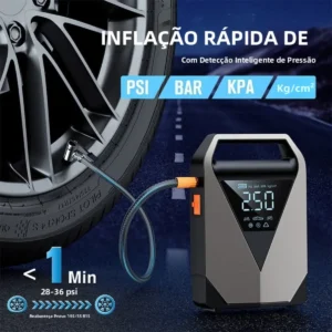 Auxiliar de Partida com Compressor de Ar Portátil Boyu Cell para Carro - Imagem 6