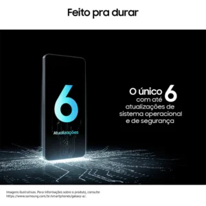Celular Samsung Galaxy A07 256gb, 8gb, Câmera 50mp, Tela 6.7 , Proteção Ip54, Processador 6nm - Preto - Imagem 6