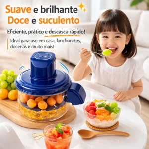 Descascador Elétrico De Alimentos Alhos Legumes E Frutas - Imagem 5