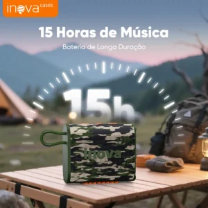 Mini Caixa De Som Portatil , Inova Caixa de Som pequena com Radio FM E RGB, caixinha som bluetooth À Prova D'água IP67, Caixa De Som Potente Para Moto Bike, Bateria 15h, TWS Som Estéreo Grave - Imagem 4