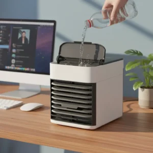 Mini Ar Condicionado Portátil Umidificador - Imagem 7