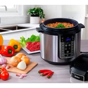 Panela De Pressão Elétrica 6 L Mastersteam Inox Midea Cor Cinza - Imagem 5