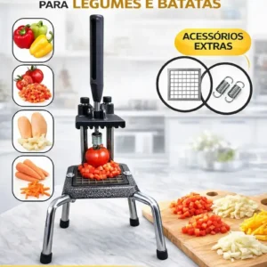 Picador Cortador De Legumes Frutas Batata Cabrita Reforçado - Imagem 2