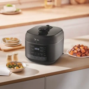 Panela De Pressão Elétrica 5l Nutripro Preta Midea Cor Preto - Imagem 4