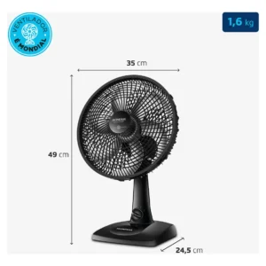 Ventilador de Mesa 30cm Super Power Mondial 60W VSP-30-B - Imagem 7