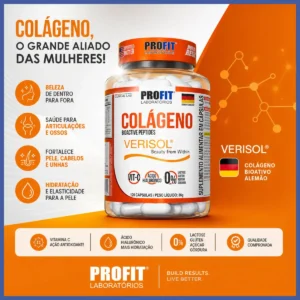 Colágeno Verisol 120 Cáps Com Ácido Hialurônico - Profit Sabor Sem sabor - Imagem 6