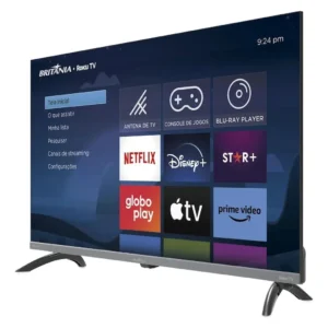 Smart Tv 32 Pol Hd Britânia B32kra Roku Tv Wi-fi Dolby Audio - Imagem 2