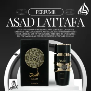 Perfume Lattafa Asad 100ml Eau De Parfum Original Árabe Original Com Nota Fiscal E Selo Original Lataffa - Imagem 4