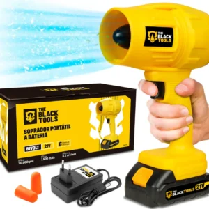 Soprador De Ar Turbo 21v Portátil Bateria Recarregável Potente Para Folhas Pó Limpeza Carro Tso-21a The Black Tools - Imagem 1
