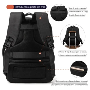Mochila Resistente À Água E Reforçada Para Viagens Feminina - Imagem 7