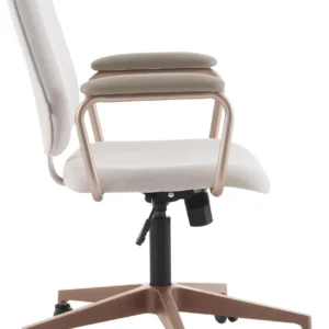 Cadeira Office Chicago Bege E Rosé Westwing Collection - Imagem 2