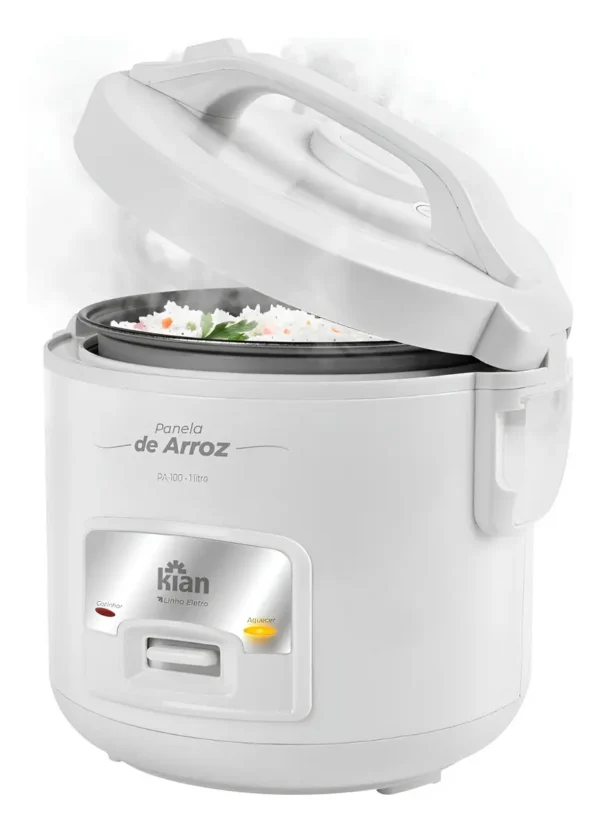 Panela De Arroz Elétrica Kian Branca 5 Xícaras 1l 220v Pa100