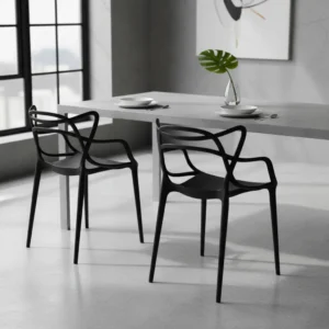 Cadeiras Allegra Kit 10 Unid Mesa Sala De Jantar Empilhável - Imagem 7