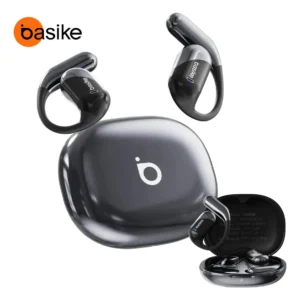 Basike Fone De Ouvido Sem Fio Bluetooth Com Gancho Gamer Esportivo Baixa Latência 100h, Design Aberto - Imagem 1
