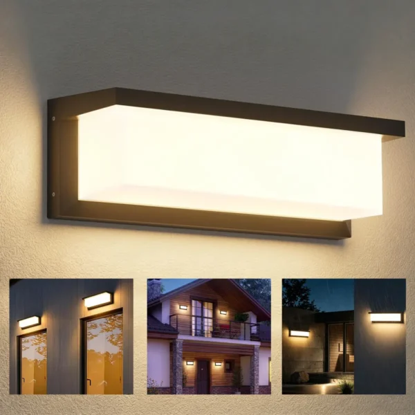 Luminaria Parede Externa Led Retangular Arandela 110v/220v