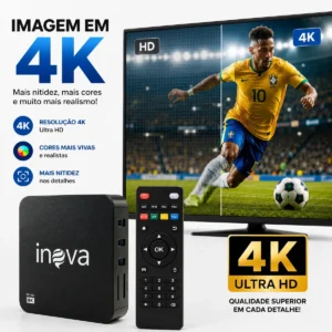 Inova tv box 4k TV Box 4K 6ª geração DIG-7021 - Imagem 3