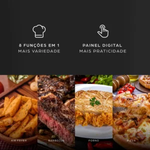 Fritadeira Elétrica Air Fryer WAP Barbecue Heat WC AB1030 - Imagem 6